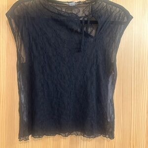 Find Me Now Black Mariposa Lace Top
